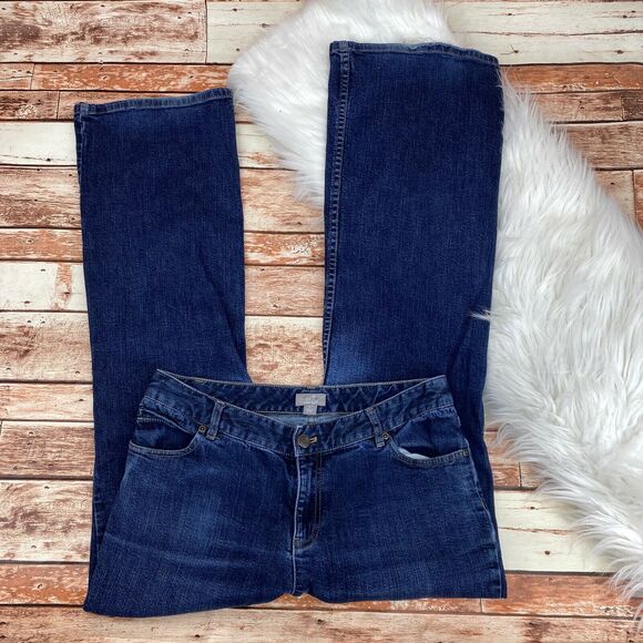 J. Jill Women's Bootcut Jeans Size 8 Stretch Mid Rise Medium Wash Zipper Fly - Picture 2 of 6